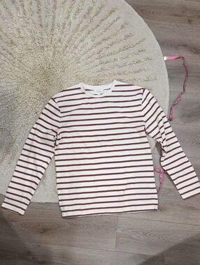 Octobre Editions Striped Long Sleeve Crewneck